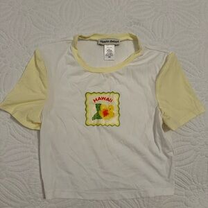 Blackbough White and Yellow Hawaii Tee